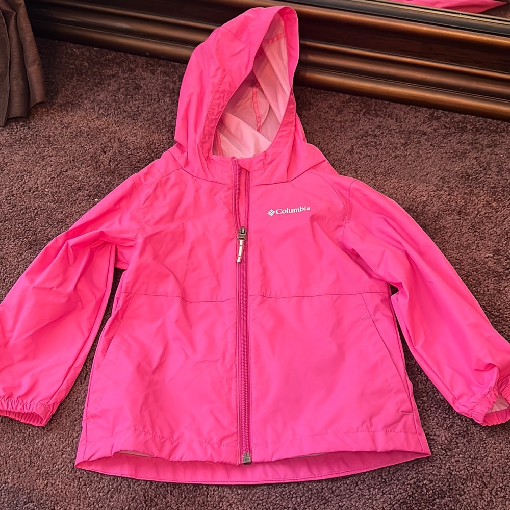 Pink Columbia 3T rain coat Excellent Used Condition